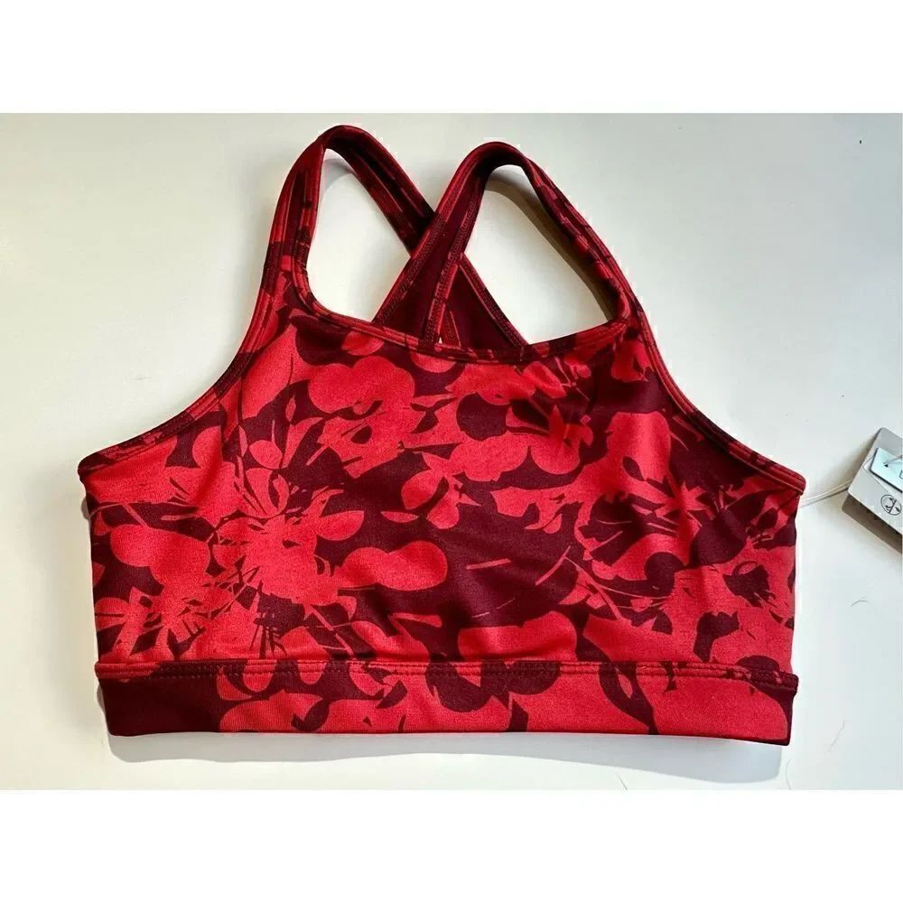 Zella girls red sports bra size S